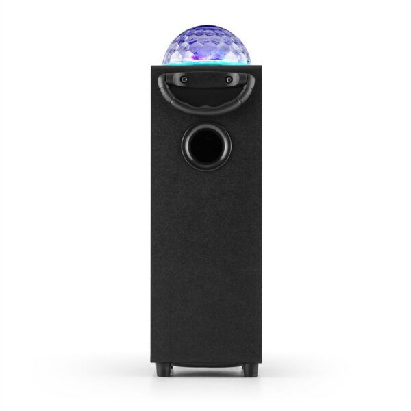 Auna DiscoStar Black, prenosný bluetooth reproduktor, USB, akumulátor, LED, mikrofón - Image 2