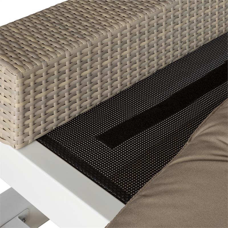 Blumfeldt Eremitage, luxusná záhradná hojdačka, 236 x 180 x 210 cm, biela/hnedosivá - Image 2