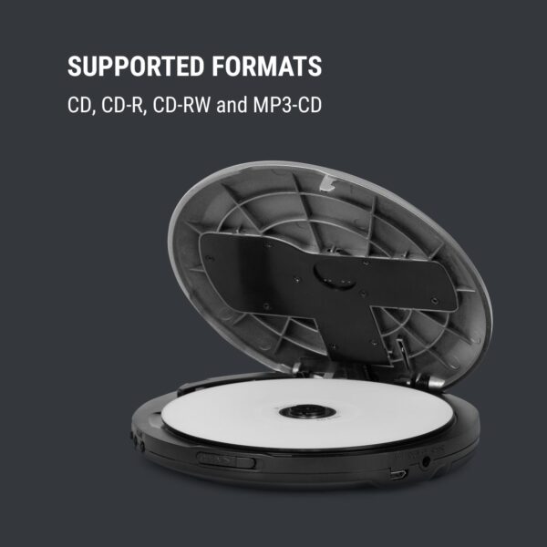 OneConcept CDC 100MP3, discman, prenosný CD prehrávač, antishock, ESP, microUSB, strieborný