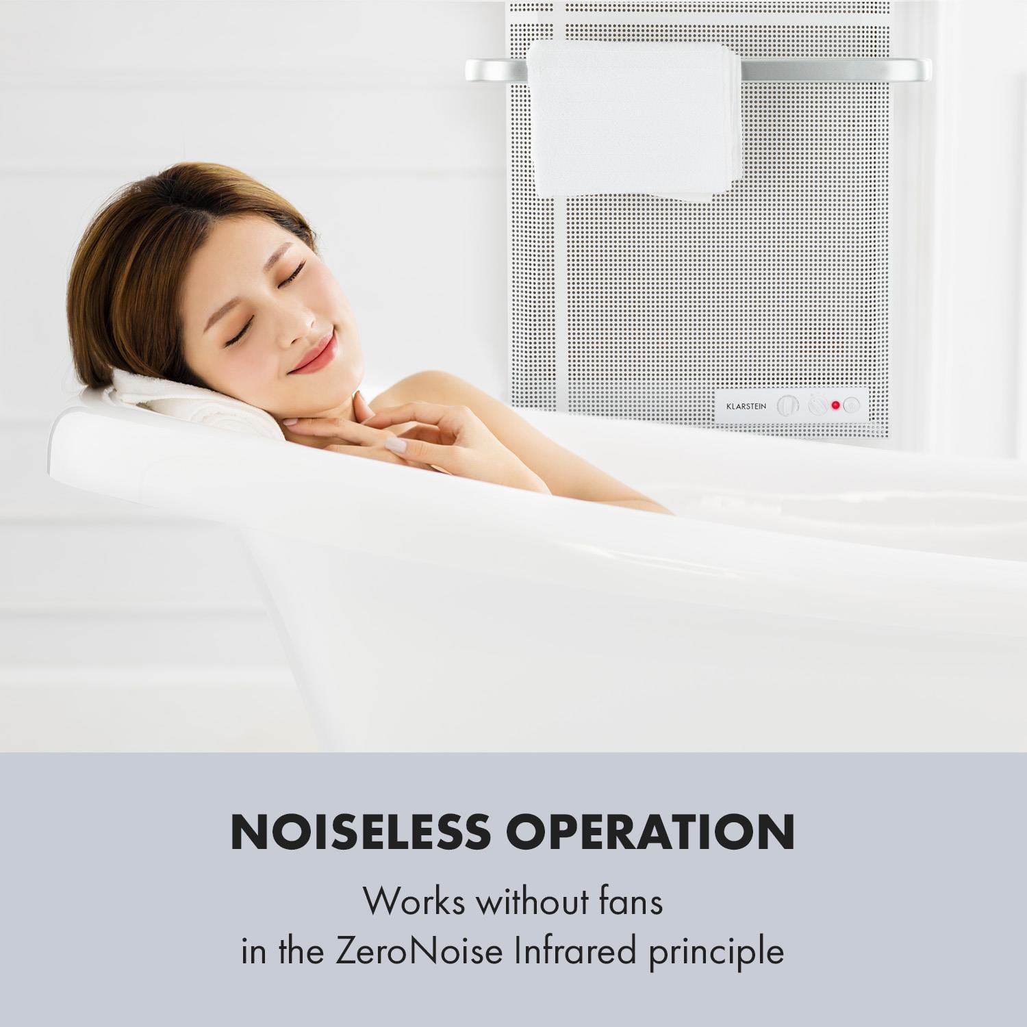 Klarstein Hot Spot Wave, infračervený orievač, 51 x 80 cm, 1000 W, 20 m², bezstupňovo regulovateľný výkon, IP24, hliník