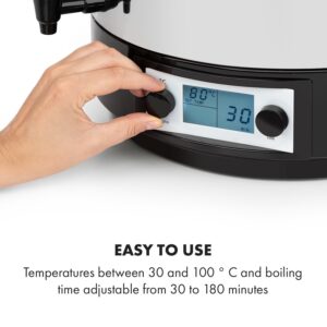 Klarstein KonfiStar 50, zavárací hrniec, dávkovač nápojov, 50 l, 2500 W, 100 °C, 180 min, digitálny