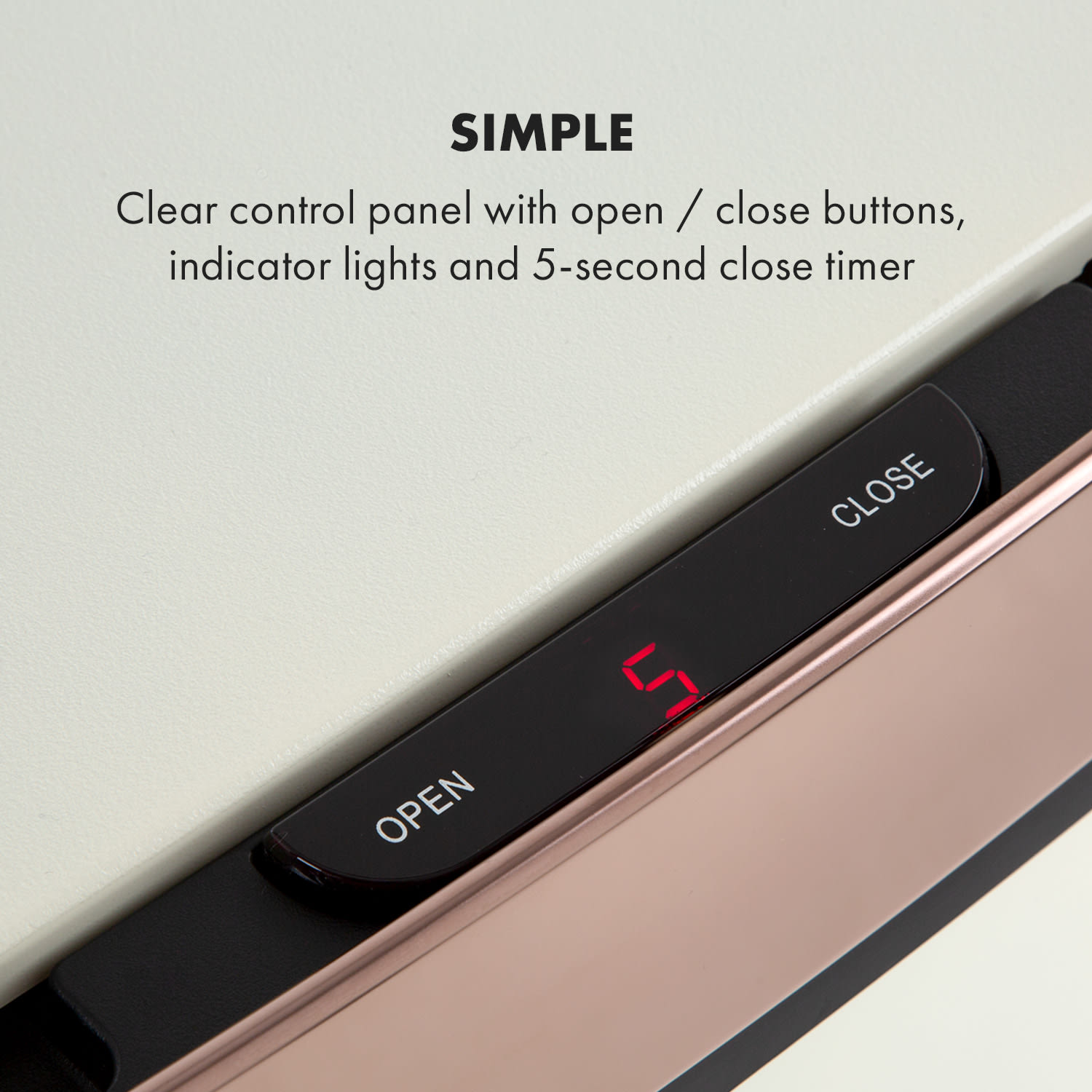 Klarstein Royal Trash Rose Gold, odpadkový kôš so senzorom, 72 l, ušľachtilá oceľ, ružovozlatá - Image 3