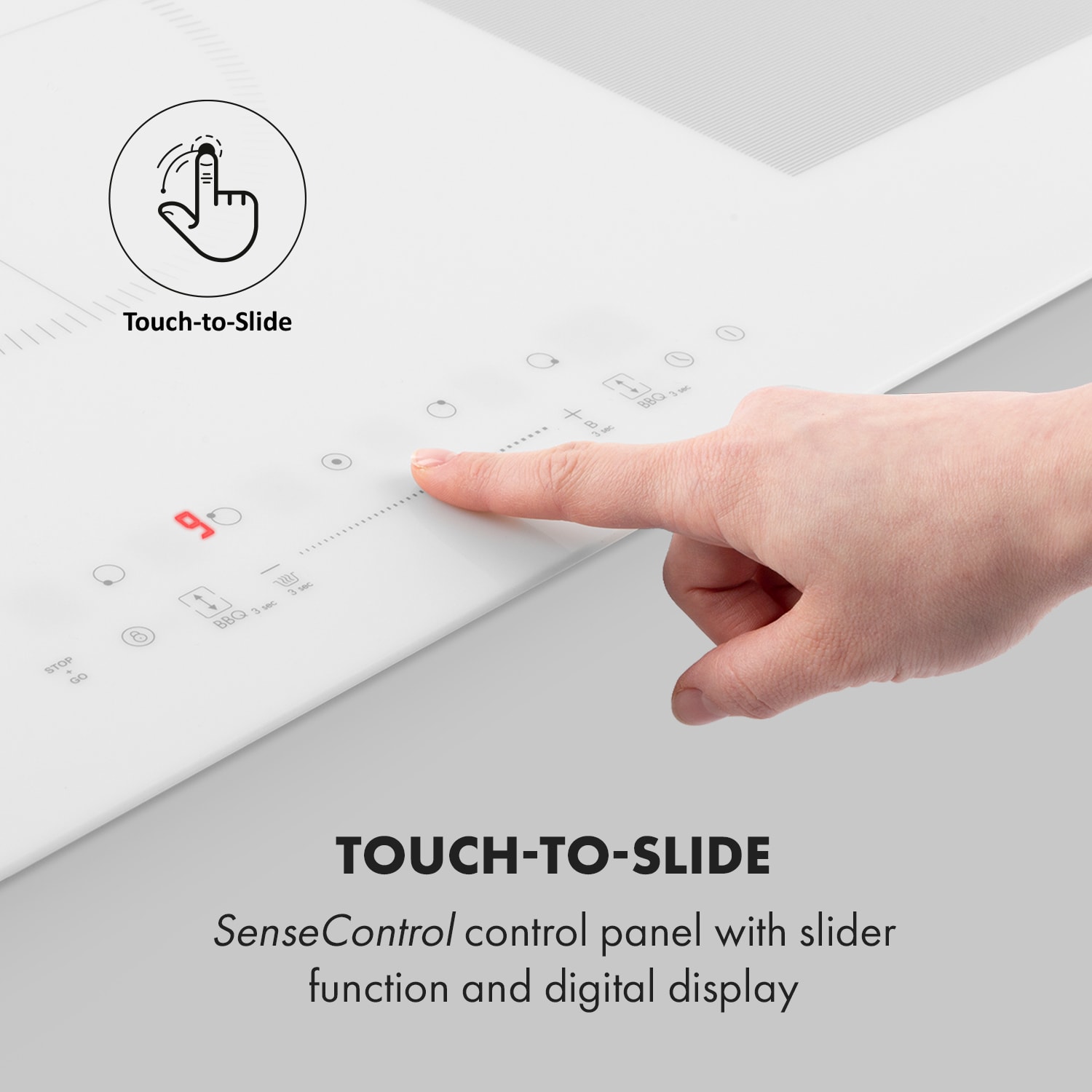 Klarstein Delicatessa 90 Flex, vstavaná indukčná varná doska, 7400 W, 5 zón, samostatná - Image 2