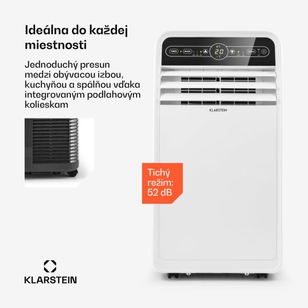 Klarstein Metrobreeze New York Smart 7k, mobilná klimatizácia, 7000 BTU/2,1 kW, A, diaľkový ovládač