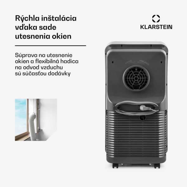 Klarstein Metrobreeze New York Smart 7k, mobilná klimatizácia, 7000 BTU/2,1 kW, A, diaľkový ovládač - Image 2
