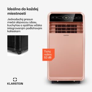 Klarstein Metrobreeze New York Smart 12k, mobilná klimatizácia, 12 000 BTU/3,5 kW, A, diaľkový ovládač, ružovozlatá