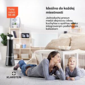 Klarstein Skyscraper Ice Smart, 4-v-1 ochladzovač vzduchu, ventilátor, 210m³/h, WiFi, diaľkové ovládanie