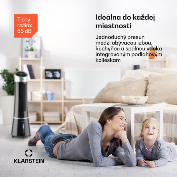 Klarstein Skyscraper Ice Smart, 4-v-1 ochladzovač vzduchu, ventilátor, 210m³/h, WiFi, diaľkové ovládanie