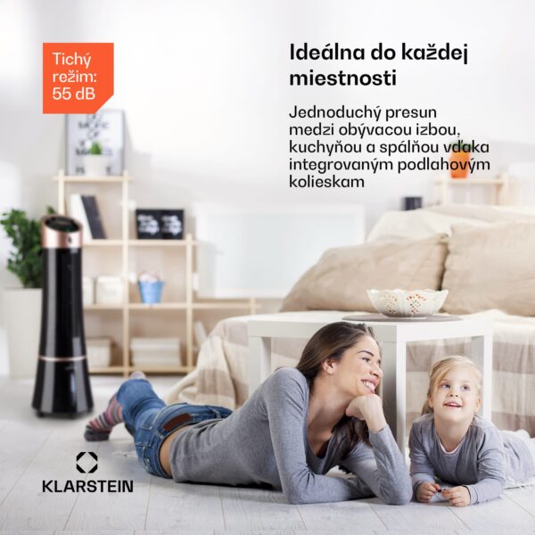 Klarstein Skyscraper Ice Smart, 4-v-1 ochladzovač vzduchu, ventilátor, 210m³/h, WiFi, diaľkové ovládanie