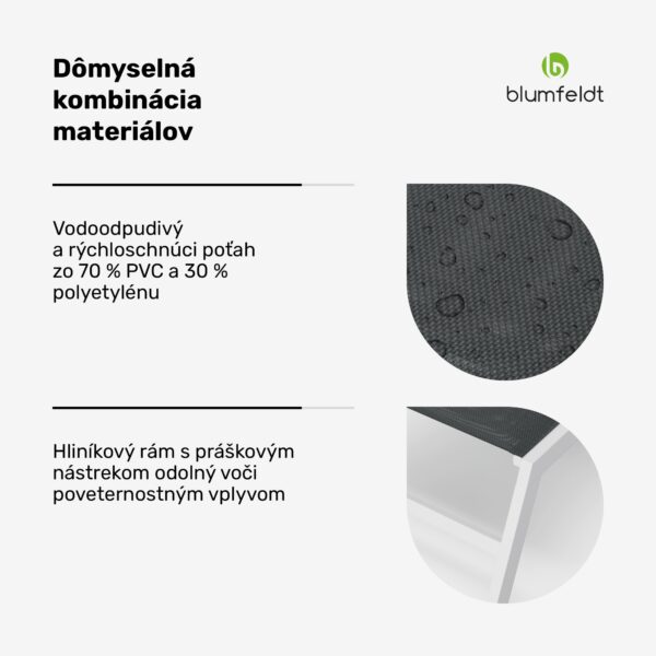 Blumfeldt Lounger Renazzo XXL, lehátko, nosnosť 160 kg, 5-stupňové nastavenie, vodoodpudivé - Image 2