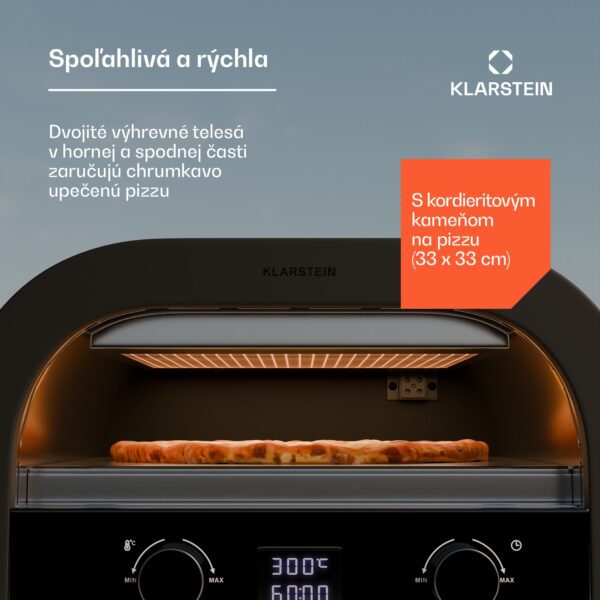 Klarstein FornoVetro Pec na pizzu určená na vonkajšie použitie, Dvojité ohrevné telesá, 2200 W, 450 °C, Cool Touch - Image 2