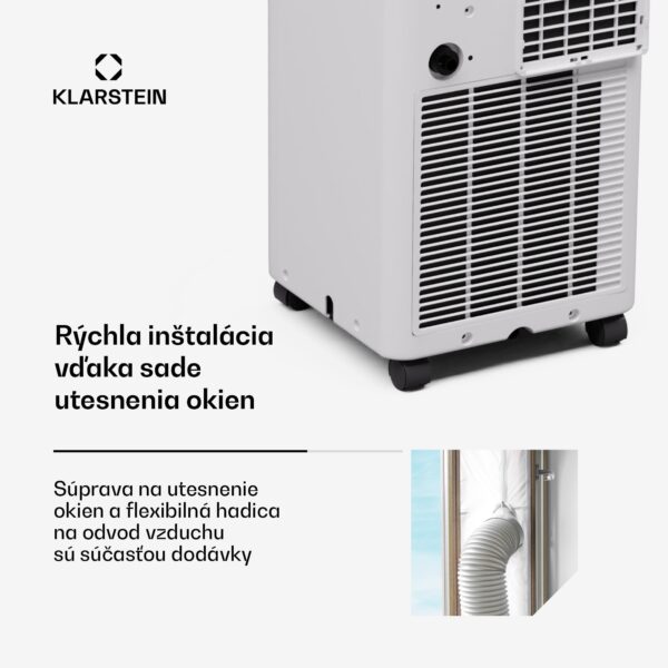 Klarstein Aero Ring 9K, Smart, klimatizácia, 9 000 BTU, mobilná a inteligentná, pre max. 31 m², hlasové ovládanie - Image 2