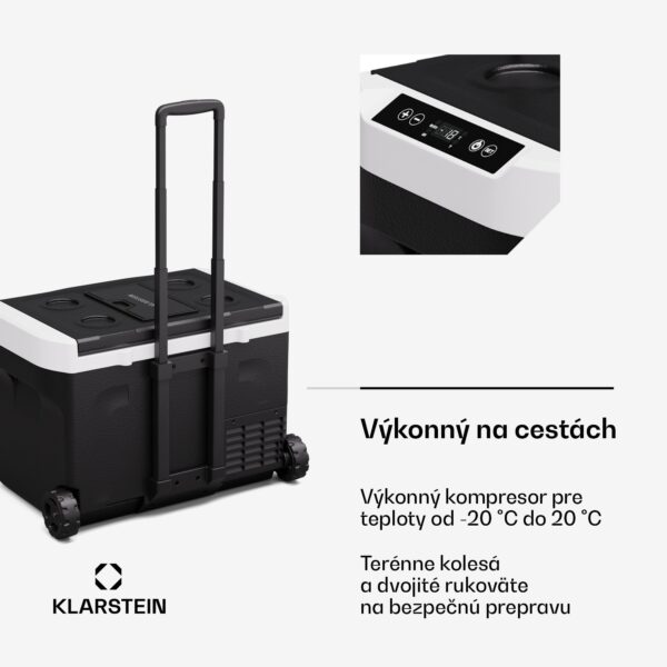 Klarstein PolarForce 30L kompresorový chladiaci box| LCD panel, osvetlenie, off-road, ochrana batérie, 12V/230V