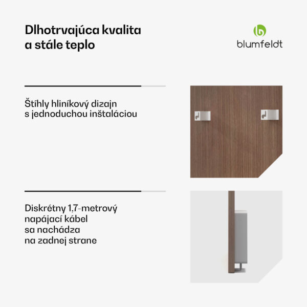 Blumfeldt Heat Square, Infračervené vykurovanie, WiFi ovládanie, 700 W, IP44 - Image 3