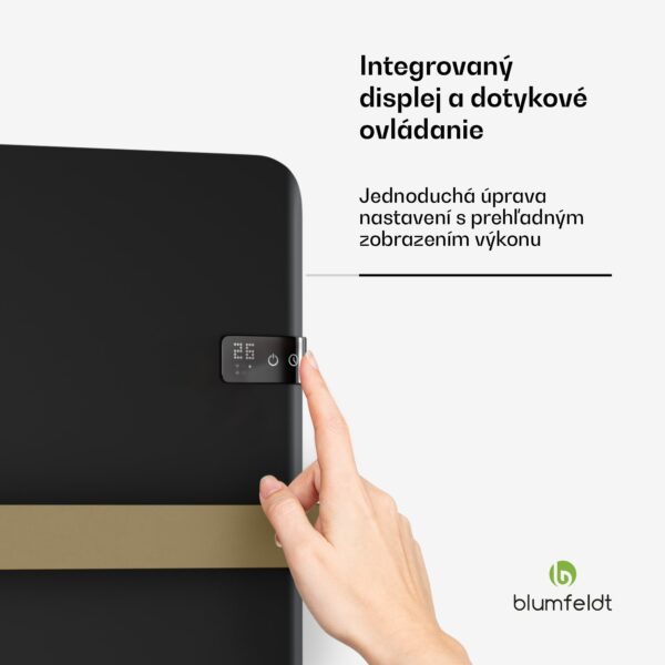 Blumfeldt Inteligentný infračervený ohrievač, ohrievač uterákov, výkon 500 W, IP24 - Image 3