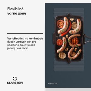 Klarstein Delicatessa 90 Flex vstavaná indukčná varná doska, 9500 W, Flexi zóna, Booster, Indukcia