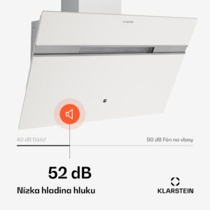 Klarstein Alina digestor, 60 cm, Smart, 600 m³/h, Tichý, EEK A