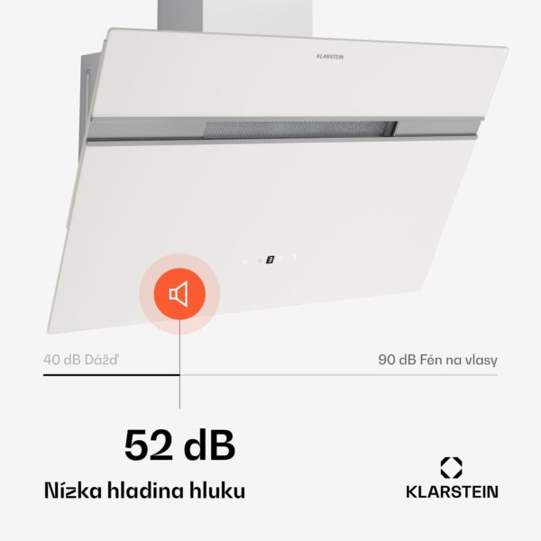 Klarstein Alina digestor, 60 cm, Smart, 600 m³/h, Tichý, EEK A