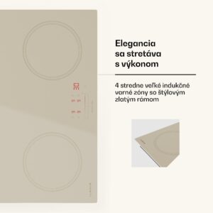 Klarstein Victoria indukčná varná doska, 60 cm, 4 varné platne, posuvník, funkcia Boost
