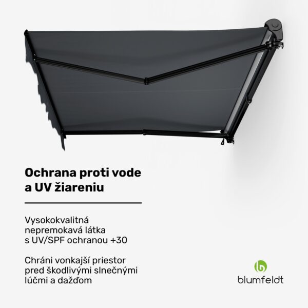Blumfeldt CloudShade Markíza, Inteligentné ovládanie, UV ochrana, Montáž na stenu - Image 3