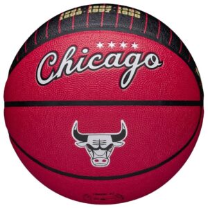 Wilson NBA Team City Edition Collector Chicago Bulls ize: 7, Basketbalová lopta, Velikosť: size: 7