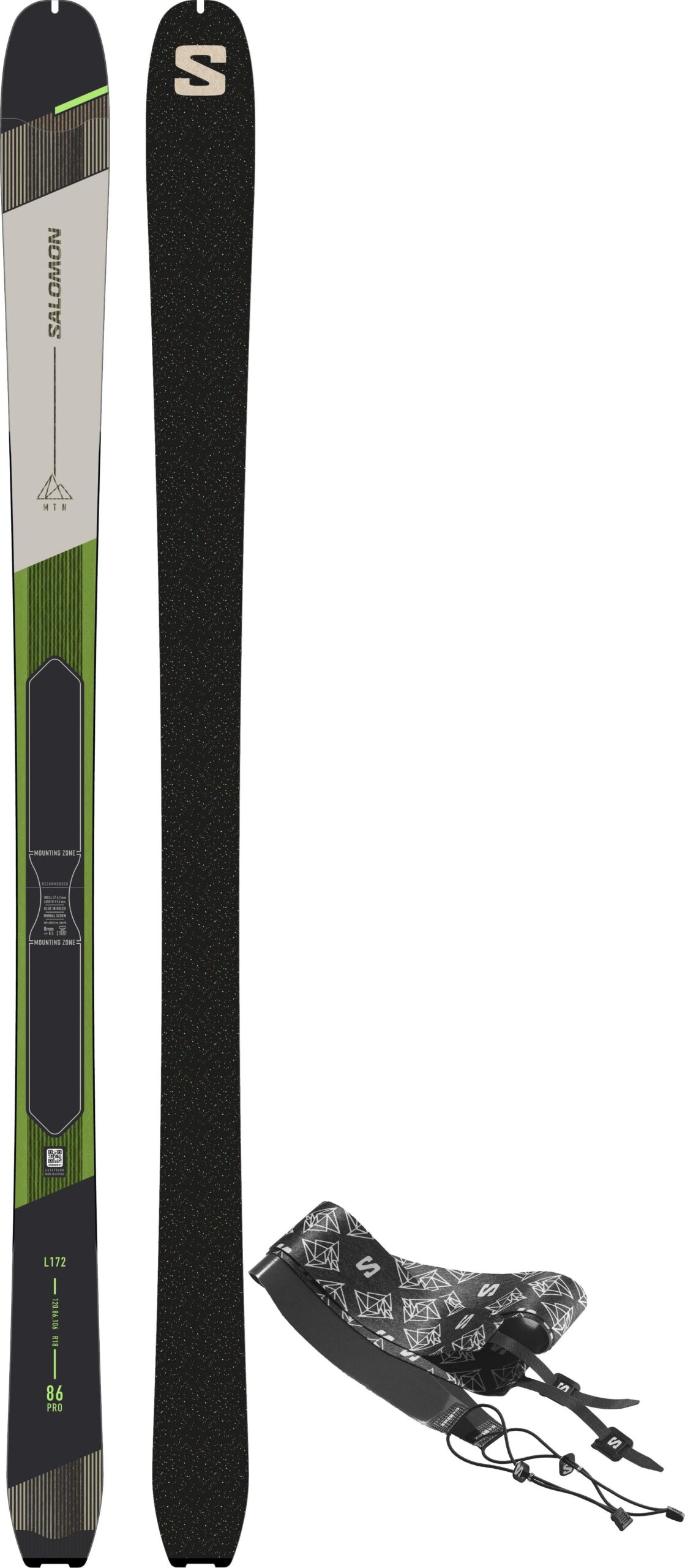 Salomon MTN 86 PRO + Skins , Pánske skialp lyže, Velikosť: 180 cm