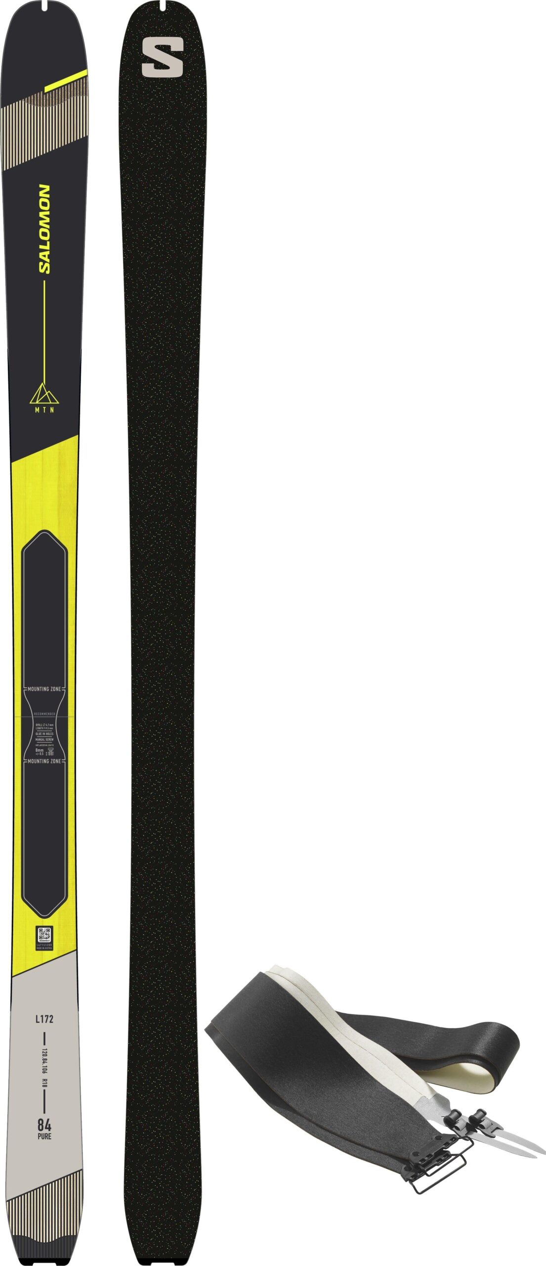 Salomon MTN 84 Pure + Skins , Pánske skialp lyže, Velikosť: 180 cm