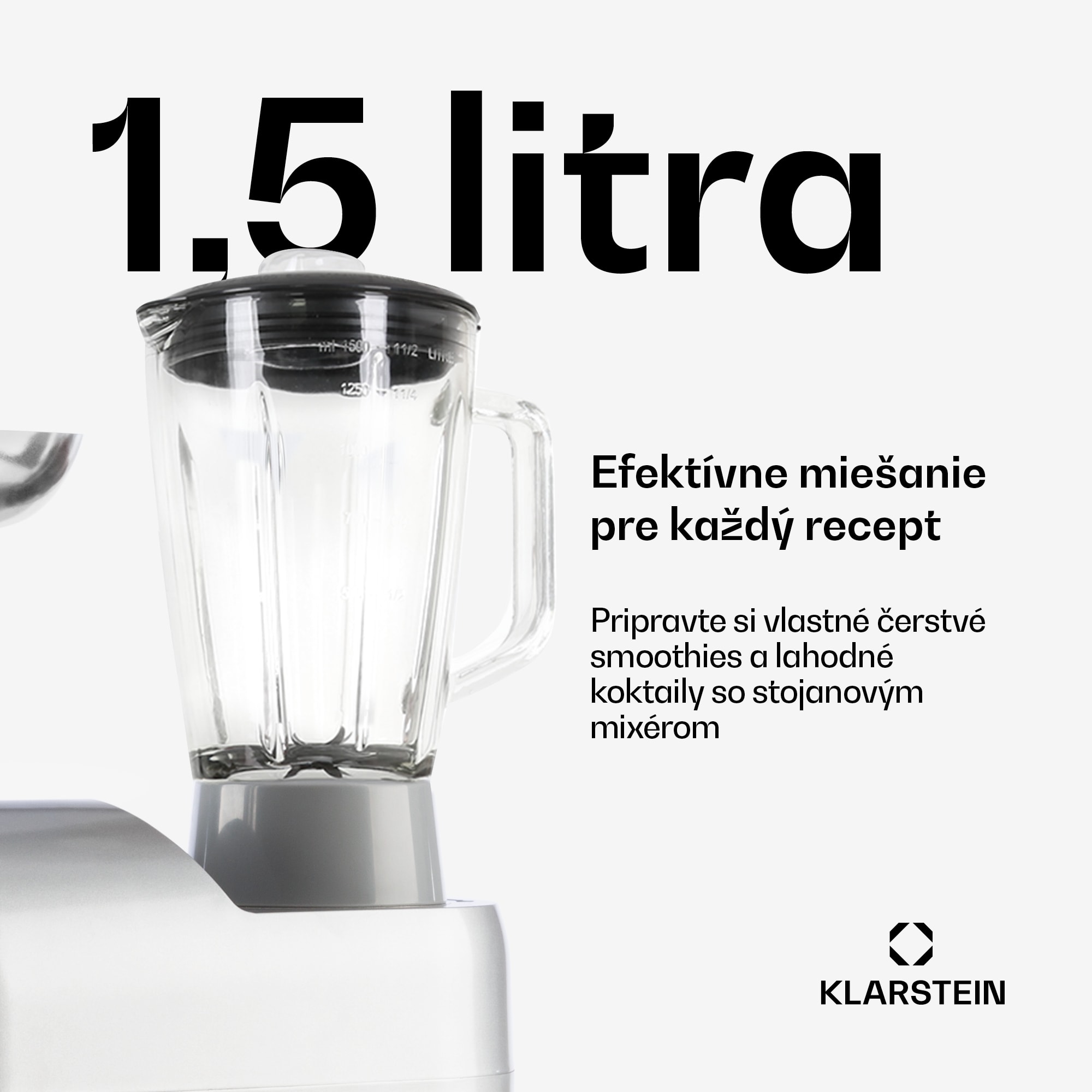 Klarstein Lucia, kuchynský robot, mixér, mlynček na mäso, 1800 W – Obrázok 3