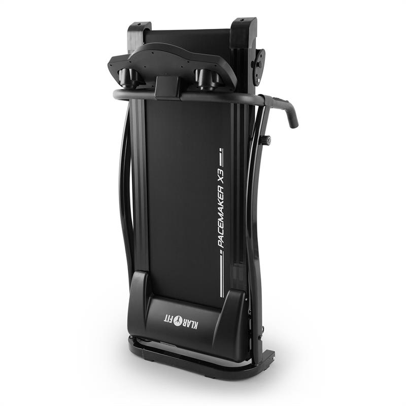 KLARFIT Pacemaker X3, bežecký pás, 1,5 HP, 12 km/h, merač pulzu, 3 uhly stúpania