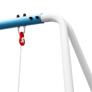 KLARFIT Miri, modrá, detská hojdačka s oceľovou konštrukciou, určená do záhrady