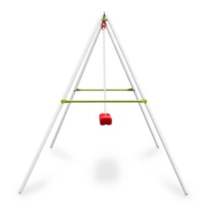 KLARFIT Miri, zelená, detská hojdačka s oceľovou konštrukciou, určená do záhrady