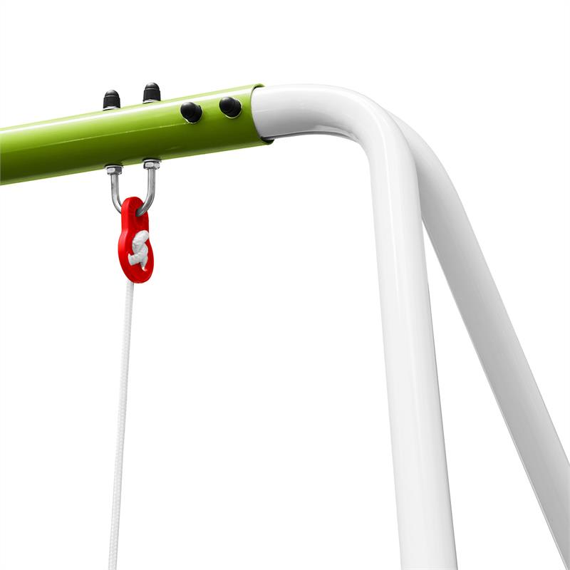 KLARFIT Miri, zelená, detská hojdačka s oceľovou konštrukciou, určená do záhrady – Obrázok 3