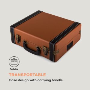 Auna Jerry Lee, retro gramofón, LP, USB, hnedý