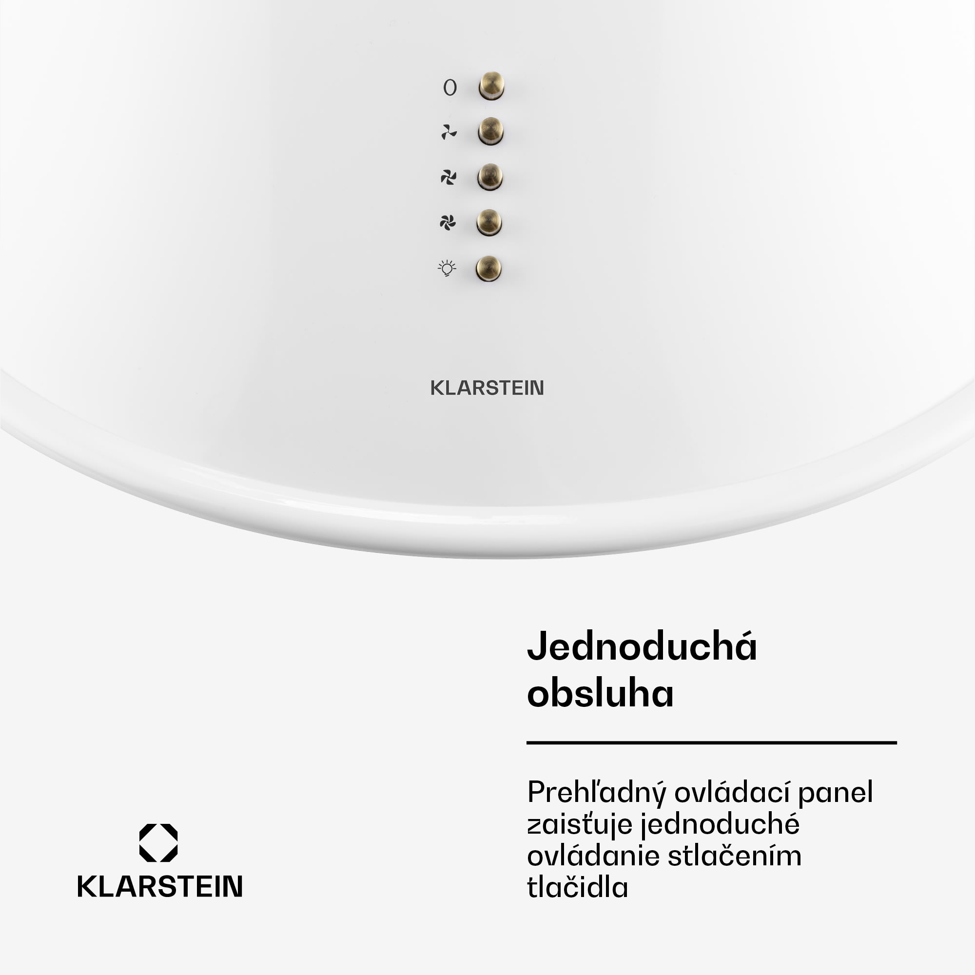 Klarstein Lumio Primo, digestor, 60 cm, komínový, 490 m³/h, retro dizajn, nehrdzavejúca oceľ, biely – Obrázok 2