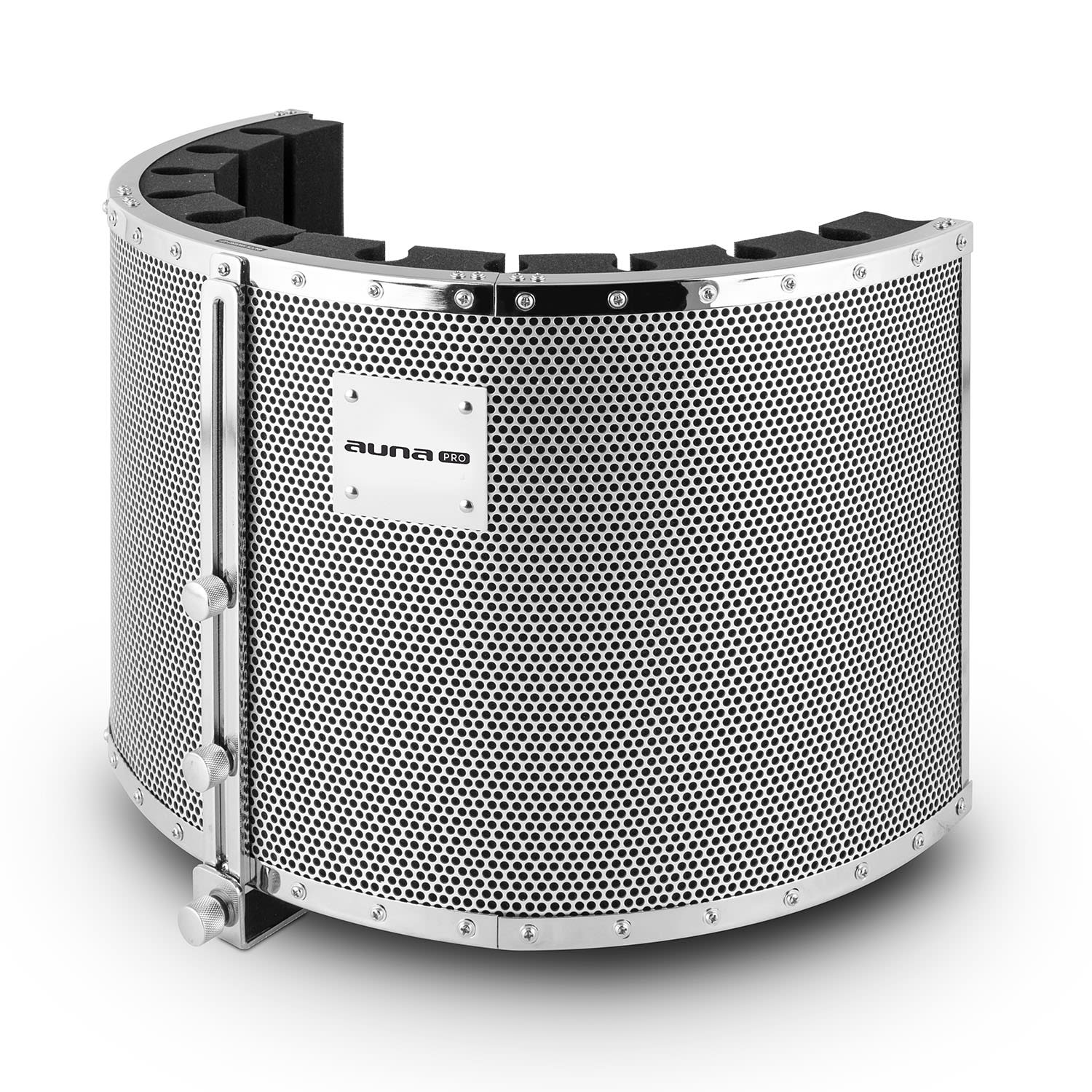 Auna Pro MP32 MKII, strieborný, mikrofónový absorbčný panel, vrátane adaptérav