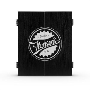 KLARFIT Dartchamp, čierny, elektronický terč so šípkami a dvierkami