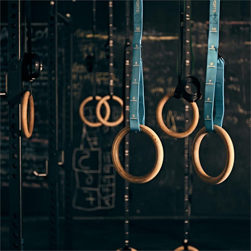 Capital Sports Addic, nylónový popruh, pás, 2 kusy, sada, karabínový hák, súťažný štandard, modrý – Obrázok 2