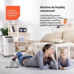 Klarstein Metrobreeze Rom, mobilná klimatizácia, 10 000 BTU, A+, diaľkový ovládač, biela
