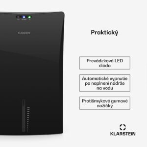 Klarstein Drybest 2000 2G, odvlhčovač vzduchu, ionizátor, 700 ml/d, 70 W, čierny