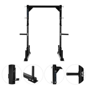 Capital Sports Yoketar Yoke posilňovací stojan, 50 mm tŕne na kotúče, 2 x J-Cup, oceľ, čierna