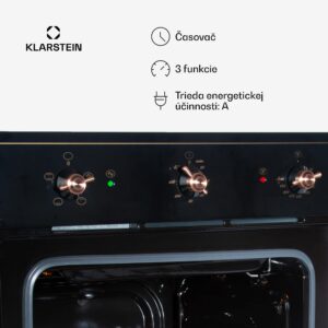Klarstein Vilhelmine, vstavaná rúra, 55 l, energet. trieda A, čierna