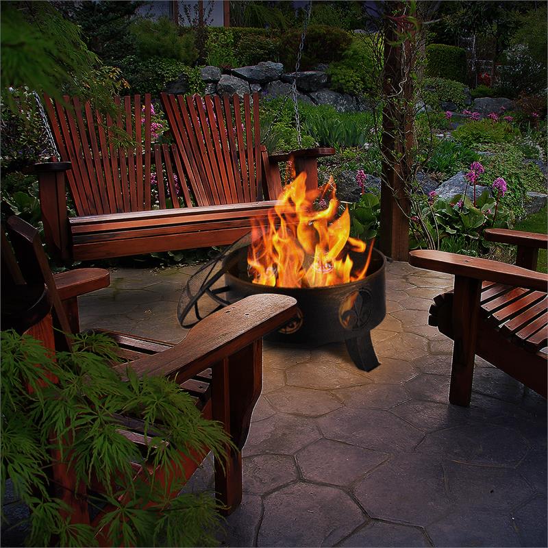 Blumfeldt Versailles, ohnisko, misa na oheň, Ø 60 cm, oceľ, čierne