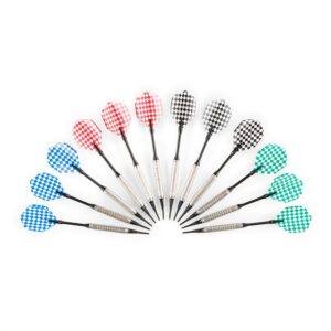 OneConcept Masterdarter, drevený vzhľad, terč na šípky, automat na šípky, mäkký hrot, dvierka