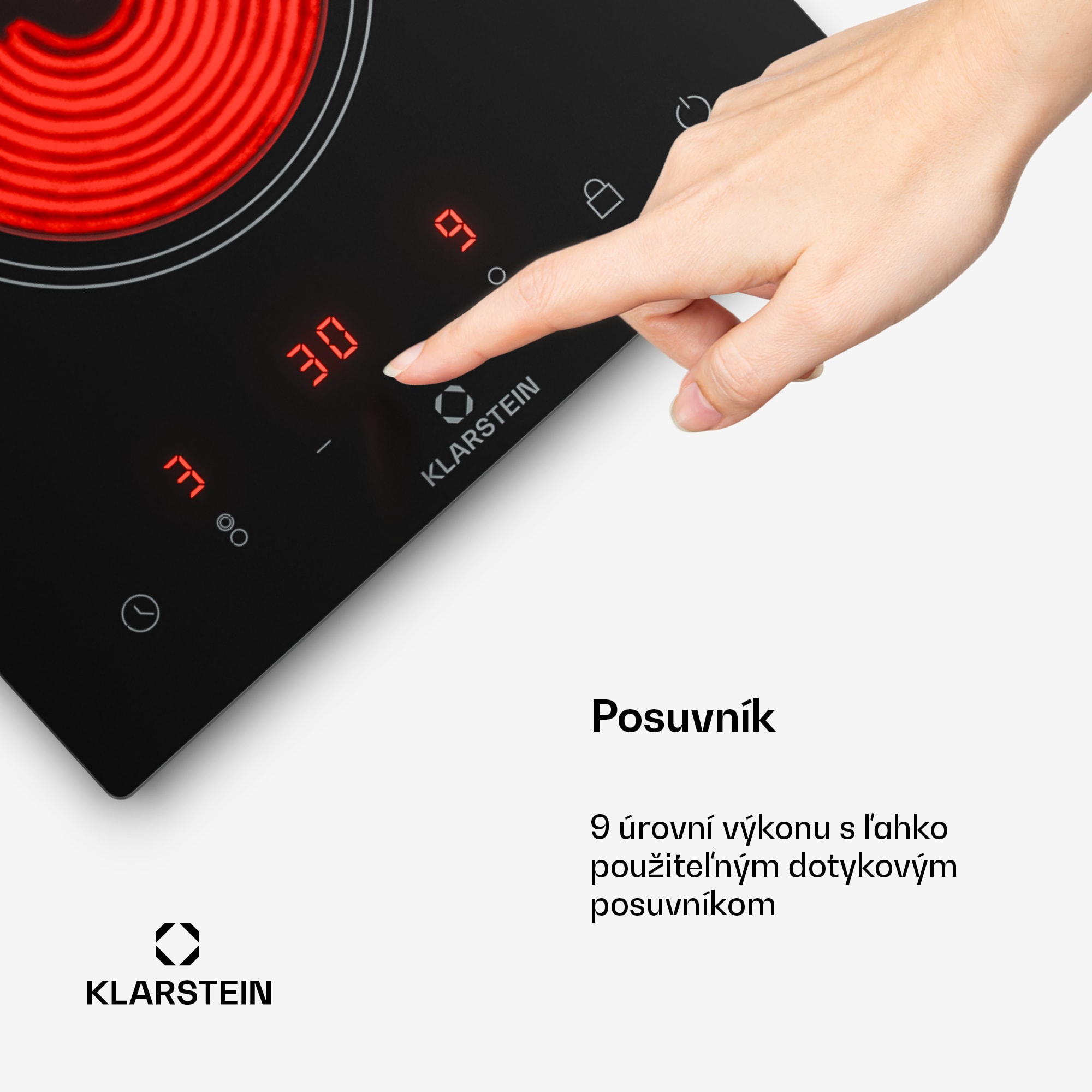 Klarstein VariCook Domino, indukčná varná doska, 2 platničky, 3000 W