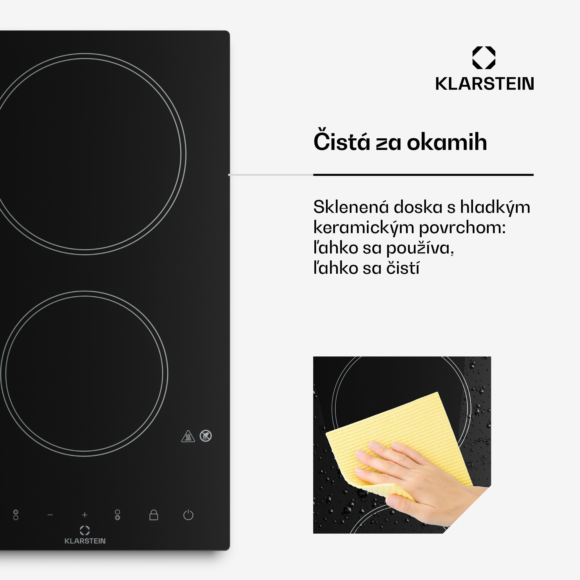 Klarstein VariCook Domino, indukčná varná doska, 2 platničky, 3000 W – Obrázok 3