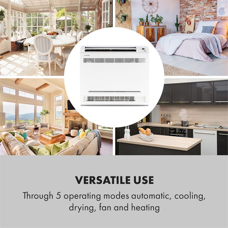 Klarstein Ground Control 12, split klimatizácia, inverter split, 12000 BTU, biela