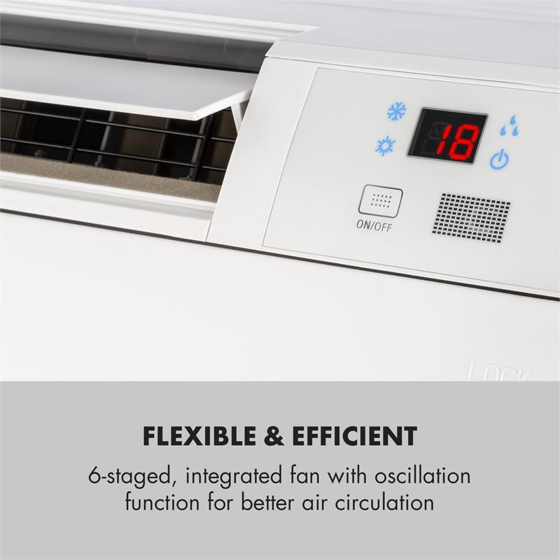 Klarstein Ground Control 12, split klimatizácia, inverter split, 12000 BTU, biela – Obrázok 3