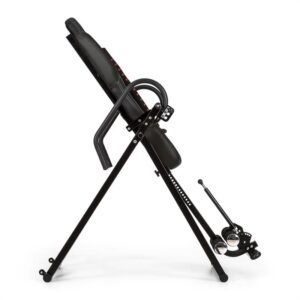 KLARFIT Ease Delux, inverzná lavica, gravitačná posilňovacia lavica, do 136 kg, 1,54-1,98m, čierna