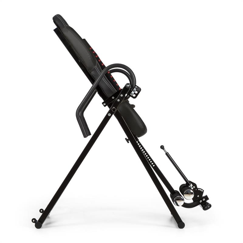 KLARFIT Ease Delux, inverzná lavica, gravitačná posilňovacia lavica, do 136 kg, 1,54-1,98m, čierna