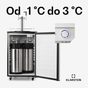 Klarstein Big Spender Double, chladnička na nápojový sud, sudy do 50 l